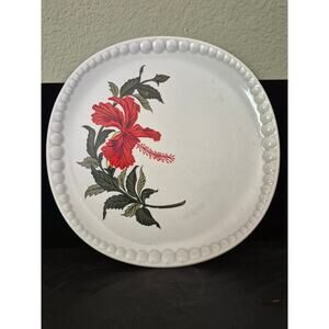 Mid Century Modern Gray-lure Crooksville Dinner Plate Vintage Set Of 2